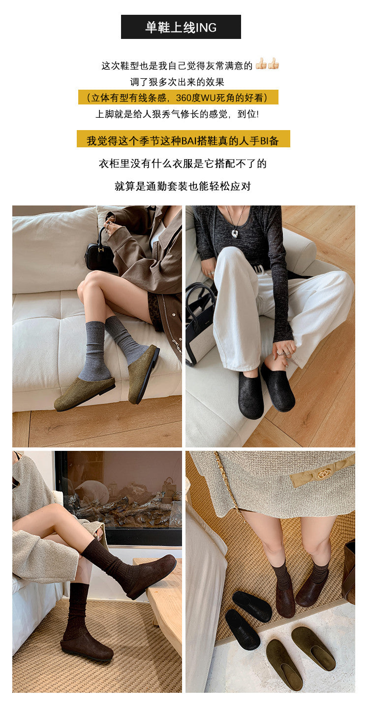 Karin Luna Full Layer Inside and Out~Spot Goods Spot Goods Basic Versatile Mules Slippers