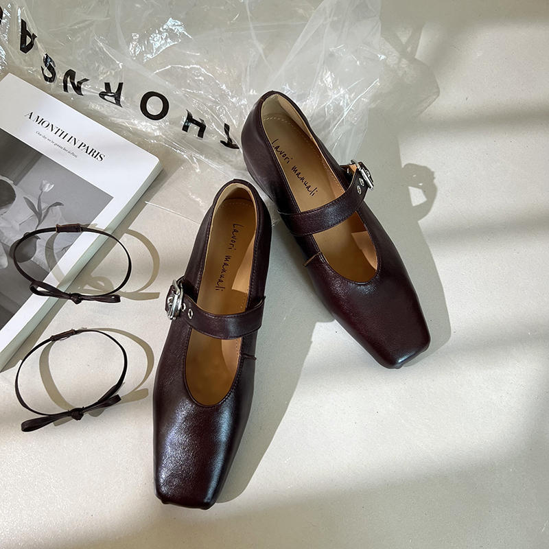 Karin Luna In Stock Spot Goods  Square Toe Internal Height Increase Detachable Bowknot