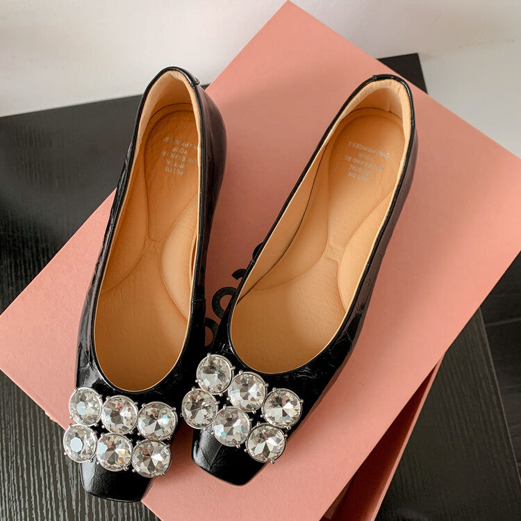 Karin Luna High Quality Low Price ！Hot-selling Fasteners Full leather inside and out Trendy Plaid Fabric Super Beautiful Flat Cowhide Shoes