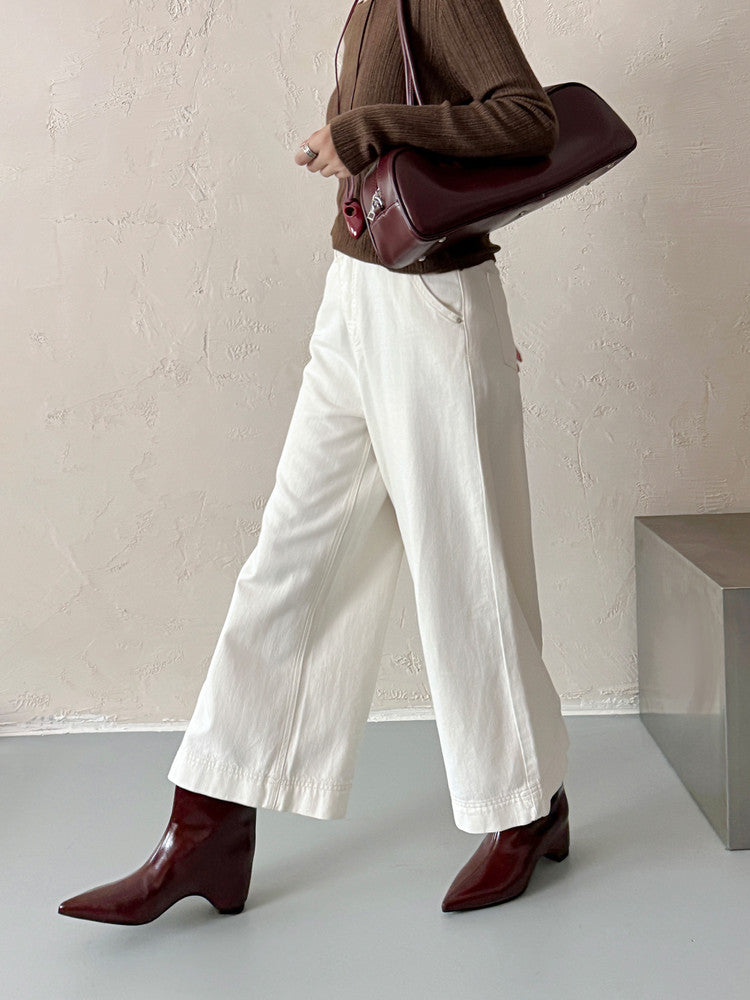 Karin Luna Elegant Pointed Toe Hidden Wedge Short Boots