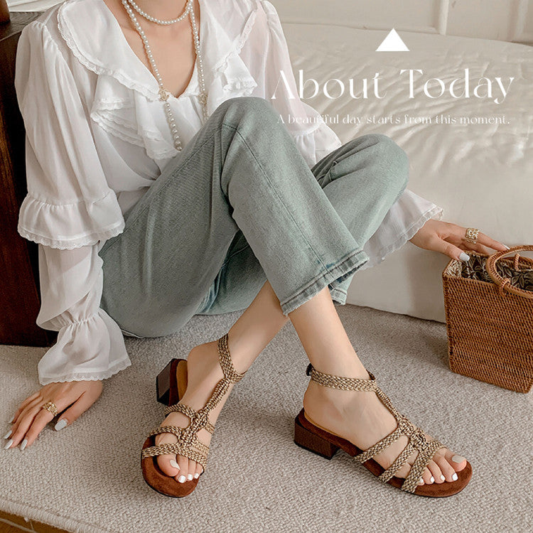 Karin Luna Bohemian Style~Sofa Insoles Casual Vacation Style Sandals