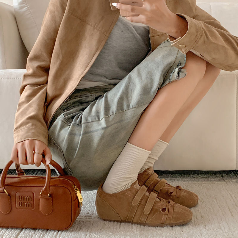 Karin Luna Casual Shoes Series~  In stock Hot-Selling Magic Tape Height-Increasing Deep Mouth Single Shoes