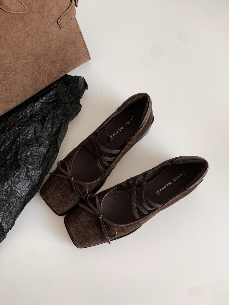 Karin Luna Hot Item Hot Item Xiaohongshu Hot Item  Comes with Bowknot Mary Jane Flats