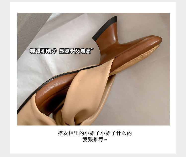 Karin Luna In Stock In Stock Basic Versatile Cross Strap Sofa Insoles Slippers