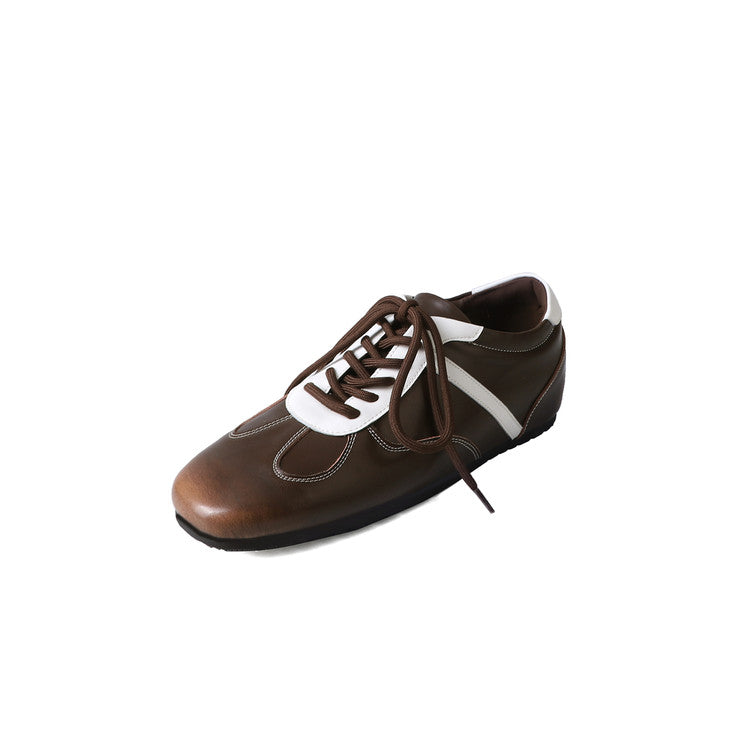 Karin Luna Casual Shoes Series~ Spot Goods Spot Goods Hot-selling Lace-up Hidden Heel Deep Mouth Single Shoes