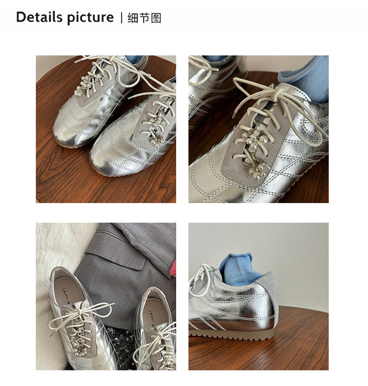 Karin Luna Casual Shoes Series~  In stock Xiaohongshu Hot-Selling Lace-Up Thick-Soled Deep Mouth Single Shoes