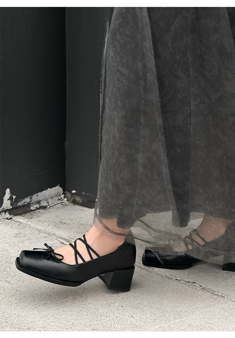 Karin Luna Hot Item Hot Item Xiaohongshu Hot Item  Comes with Bowknot Mary Jane Flats