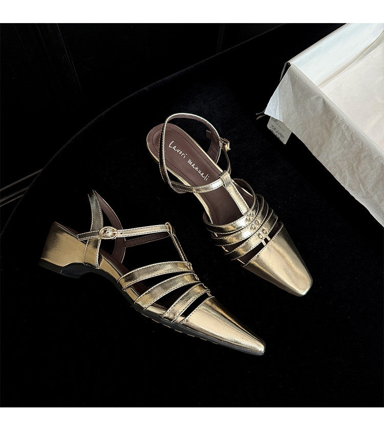 Karin Luna Classic Old Money Style Closed Toe Sandals