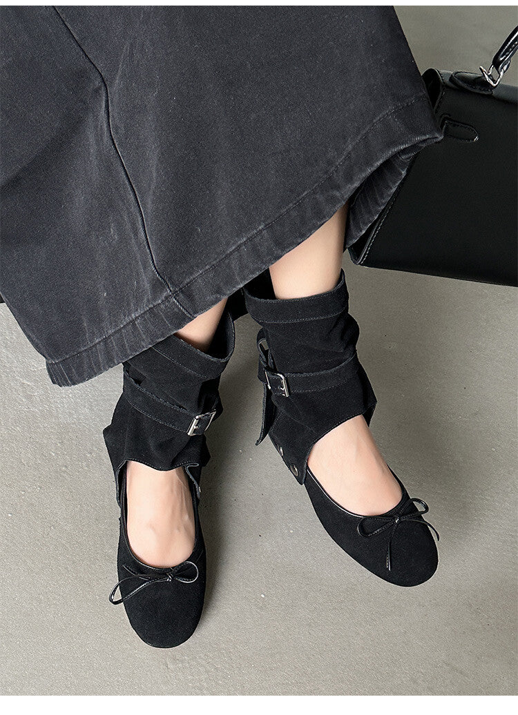Karin Luna In Stock  Summer  Popular  Detachable Two-Way Vintage Mary Jane Plus Tube Long Boots
