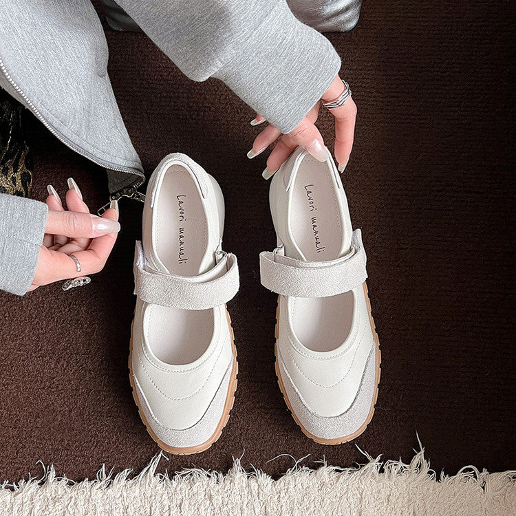 Karin Luna Casual Sports Bottom  Magic Tape Round Toe Casual Style Single Shoes