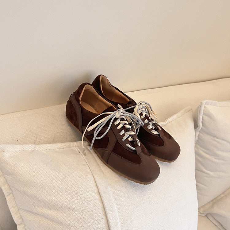 Karin Luna In Stock Spot Goods Casual Style Suede Lace-Up Height-Increasing Popular Single Shoes