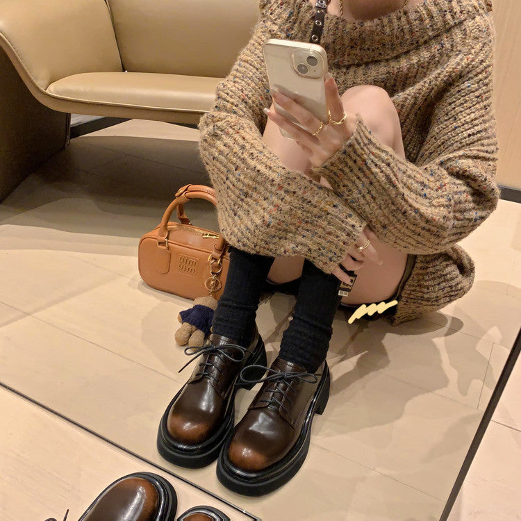 Karin Luna Casual Shoes Series~ In stock Classic Lace-up Thick-soled Casual Shoes