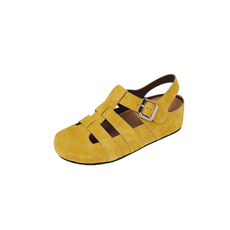 Karin Luna Full Layer Inside and Out~Basic Versatile Perforated Round Toe Birkenstock Shoes