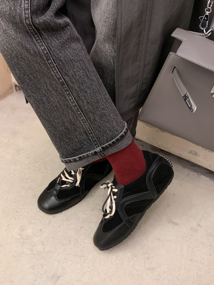 Karin Luna In Stock Spot Goods Casual Style Suede Lace-Up Height-Increasing Popular Single Shoes