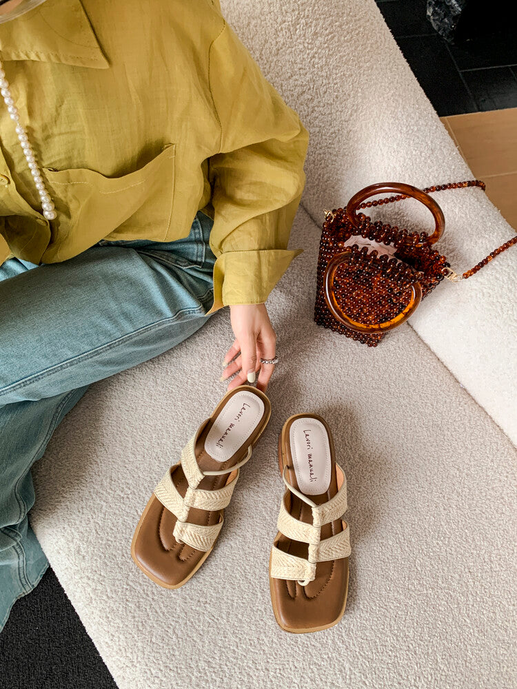 Karin Luna Hot-Selling Series~Resort style with inherent appeal Designed thong sandals
