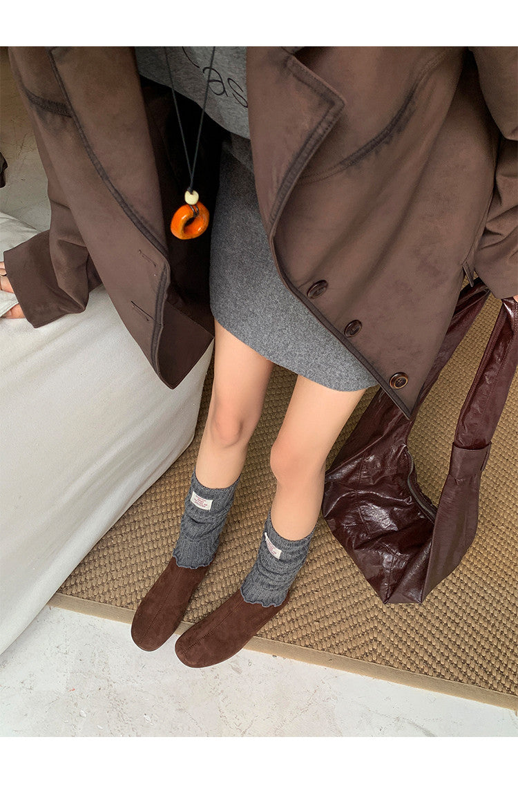 Karin Luna In Stock Spot Goods Round Toe Basic Stretch Slim Short Boots