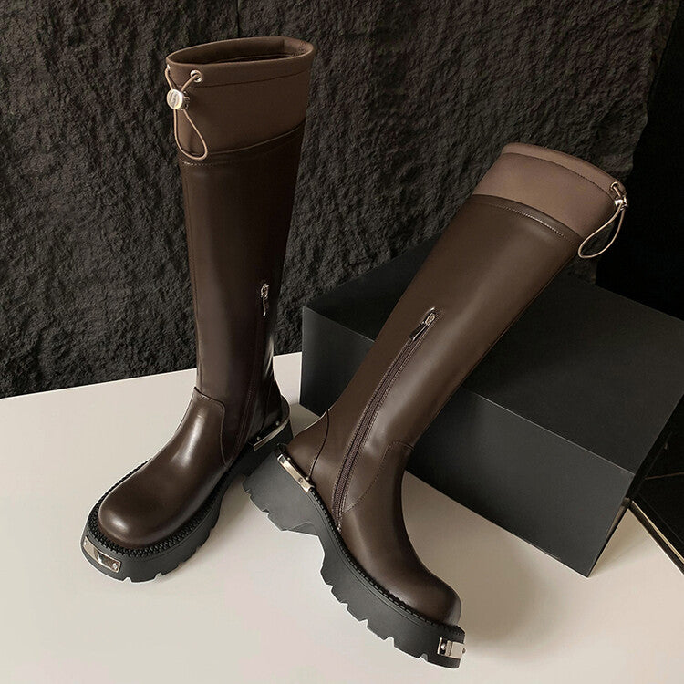 Karin Luna High Volume Bestseller  Comes with data plan included Front Metal Patch Drawstring design Full Cowhide Long Boots
