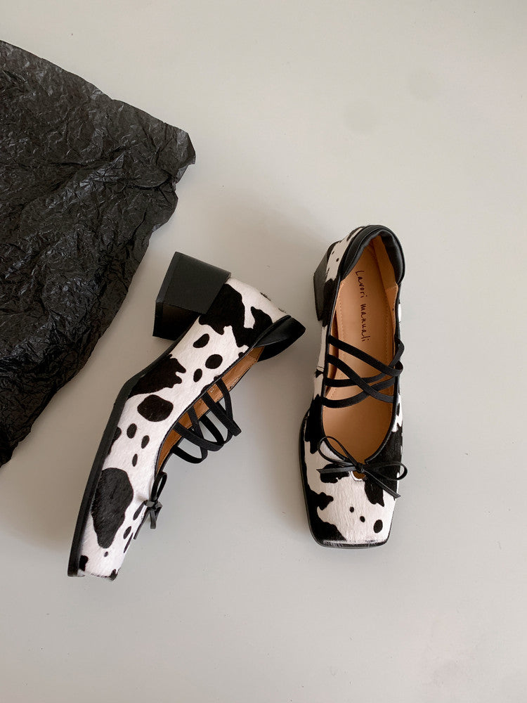 Karin Luna Hot Item Hot Item Xiaohongshu Hot Item  Comes with Bowknot Mary Jane Flats