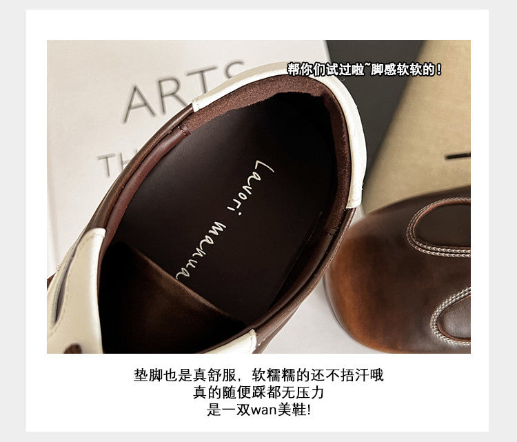Karin Luna Casual Shoes Series~ Spot Goods Spot Goods Hot-selling Lace-up Hidden Heel Deep Mouth Single Shoes