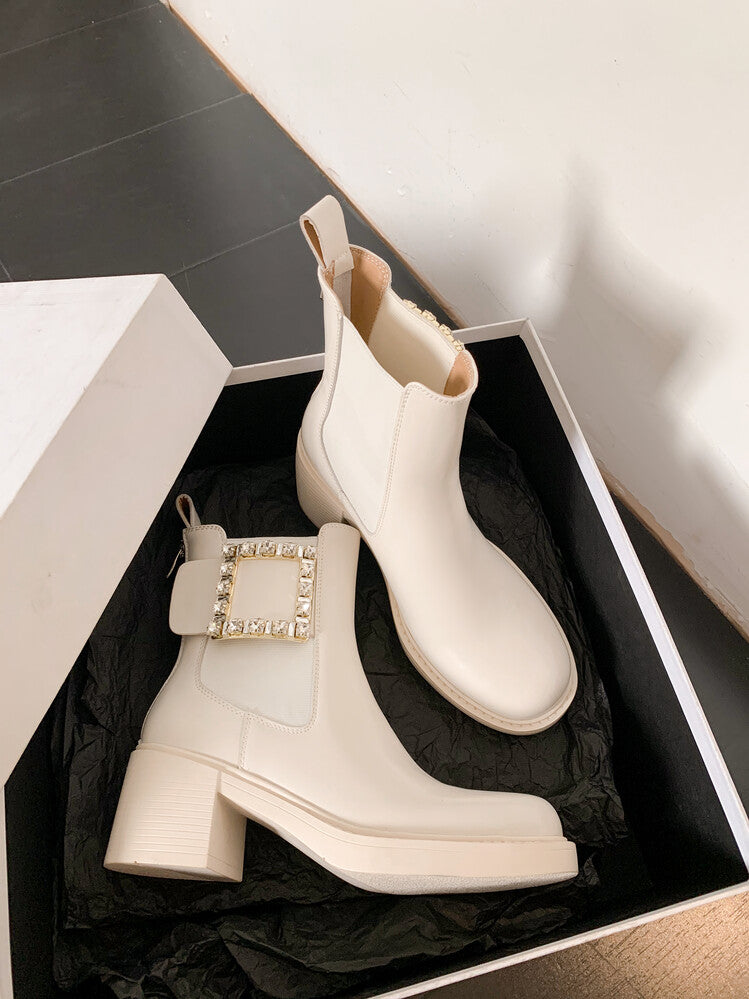 Karin Luna Bestseller Spot Goods Exquisiteness round Head Elastic Long Boots