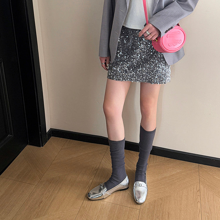 Karin Luna In Stock Spot Goods Basic Versatile British Style Single Shoes