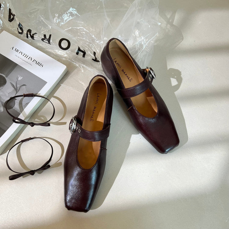 Karin Luna In Stock Spot Goods  Square Toe Internal Height Increase Detachable Bowknot