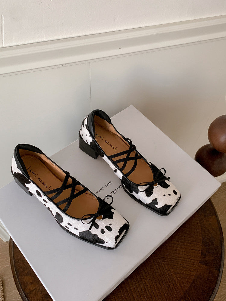 Karin Luna Hot Item Hot Item Xiaohongshu Hot Item  Comes with Bowknot Mary Jane Flats