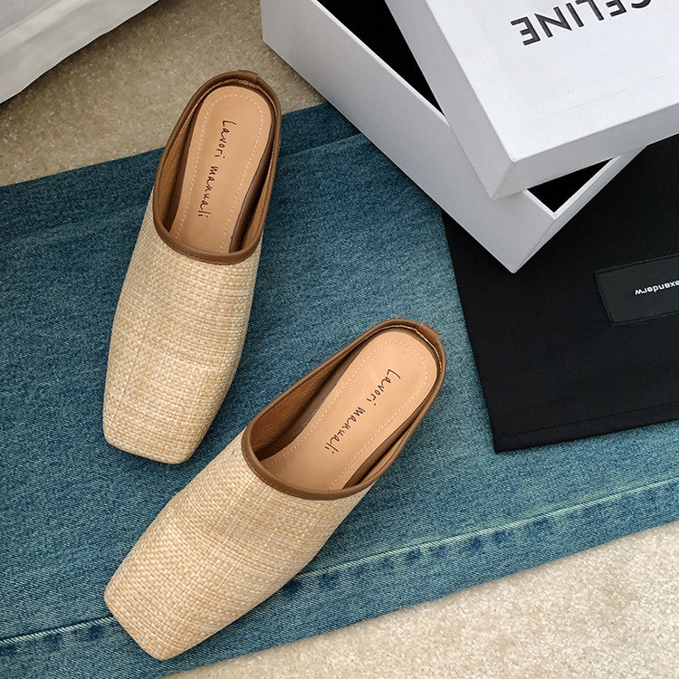 Karin Luna In Stock Spot Goods Baotou Vacation Style Height-Increasing Slippers