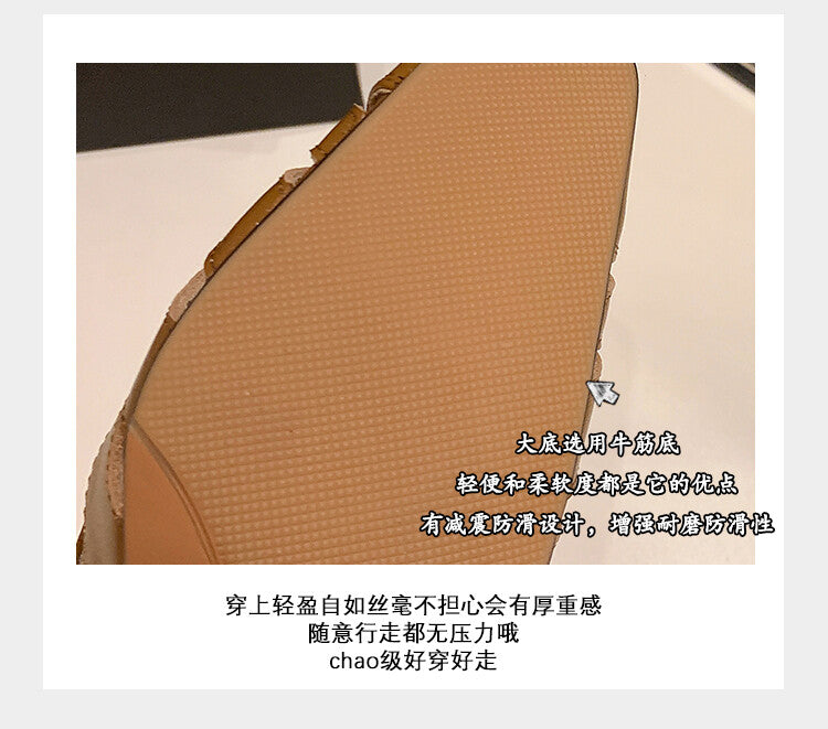 Karin Luna Hot-Selling Retro Big Item Big Goods Available for sale all seasons French-style Hollow Out Single Shoes Full leather inside and out