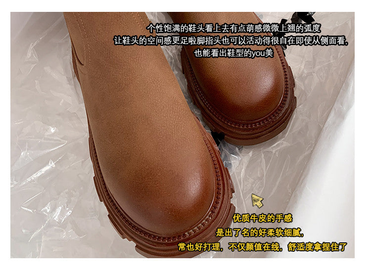 Karin Luna In Stock Versatile Irregular Stretch Fabric Long Boots