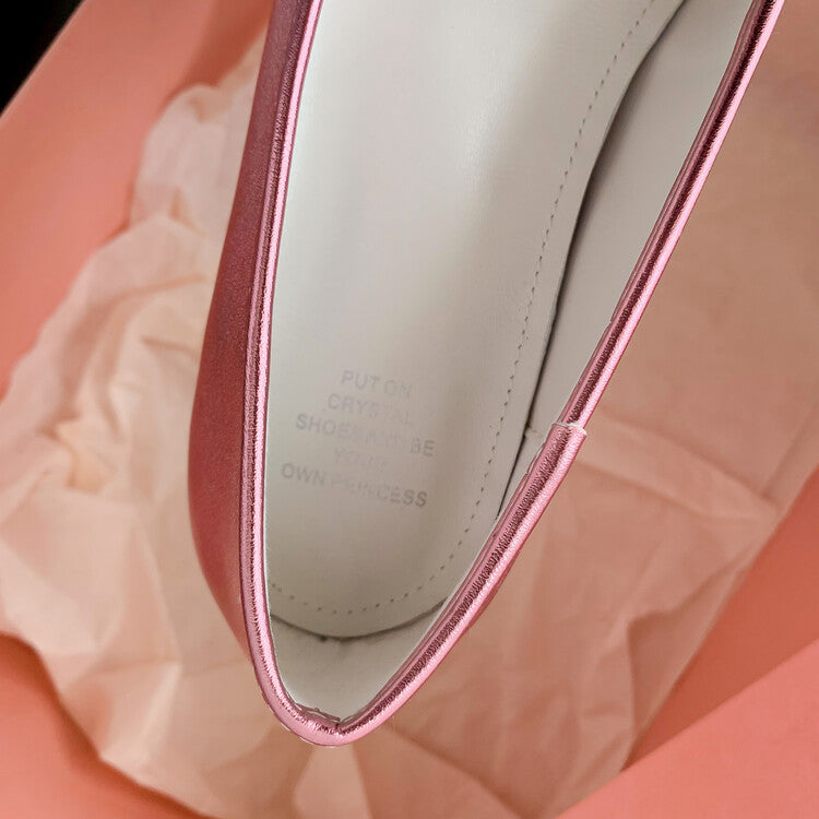 Karin Luna In Stock Spot Goods  Hurry up and grab this hot item!！Square-Toed Flat Granny Shoes
