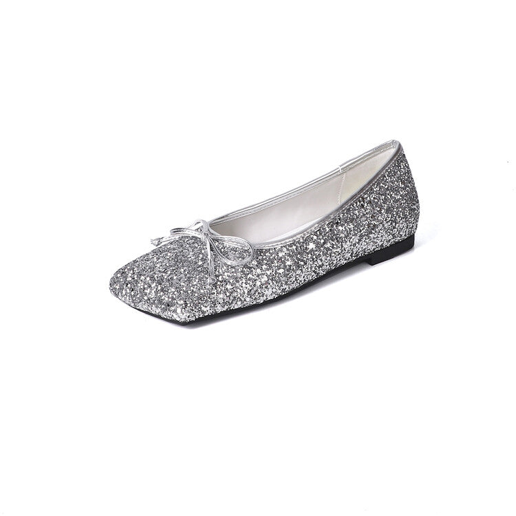 Karin Luna In Stock Spot Goods  Hurry up and grab this hot item!！Square-Toed Flat Granny Shoes