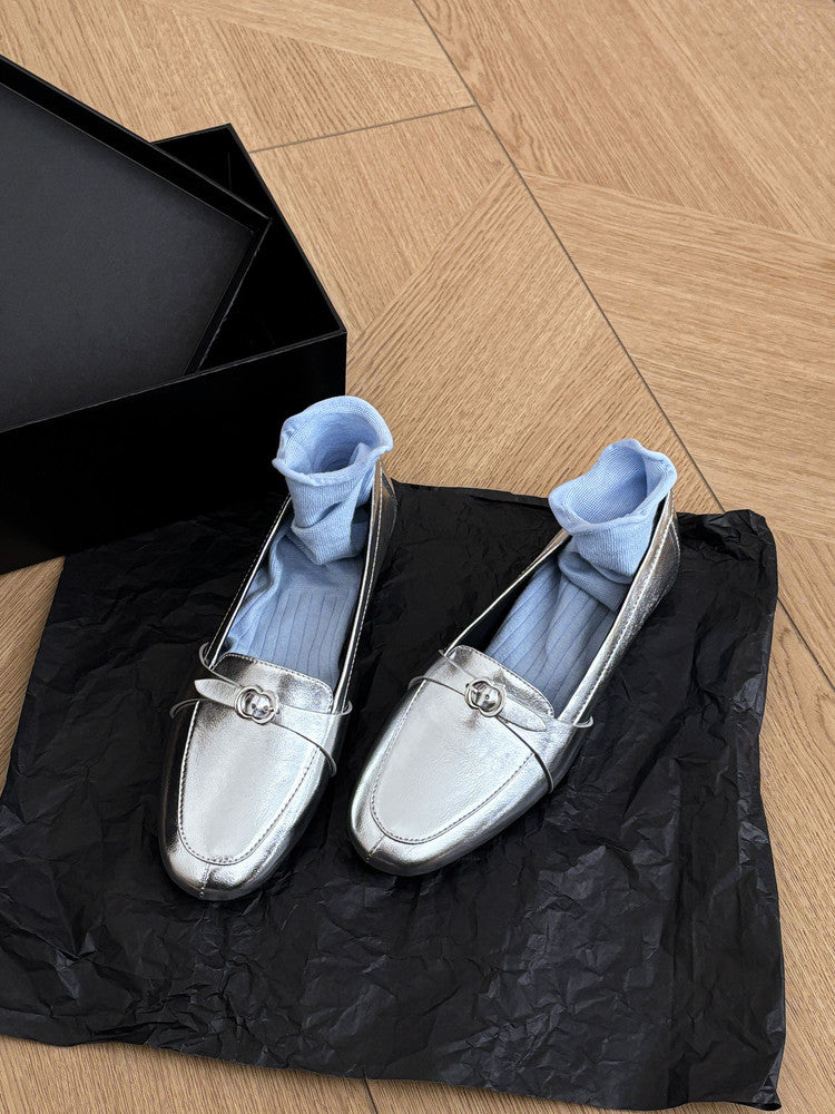 Karin Luna In Stock Spot Goods Basic Versatile British Style Single Shoes
