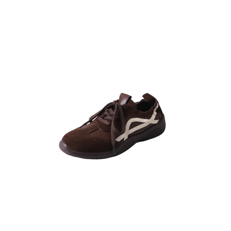 Karin Luna Casual Shoes Series~  In Stock Hot-Selling Versatile Lace-Up Deep Mouth Flats