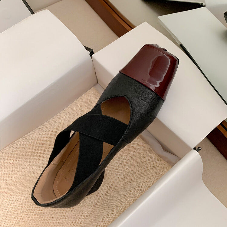 Karin Luna In Stock  Spot Goods  Lost in a Flash~Full Grain Leather Inside and Out Pig Nose Style Mainly Recommended Popular Ballet Shoes