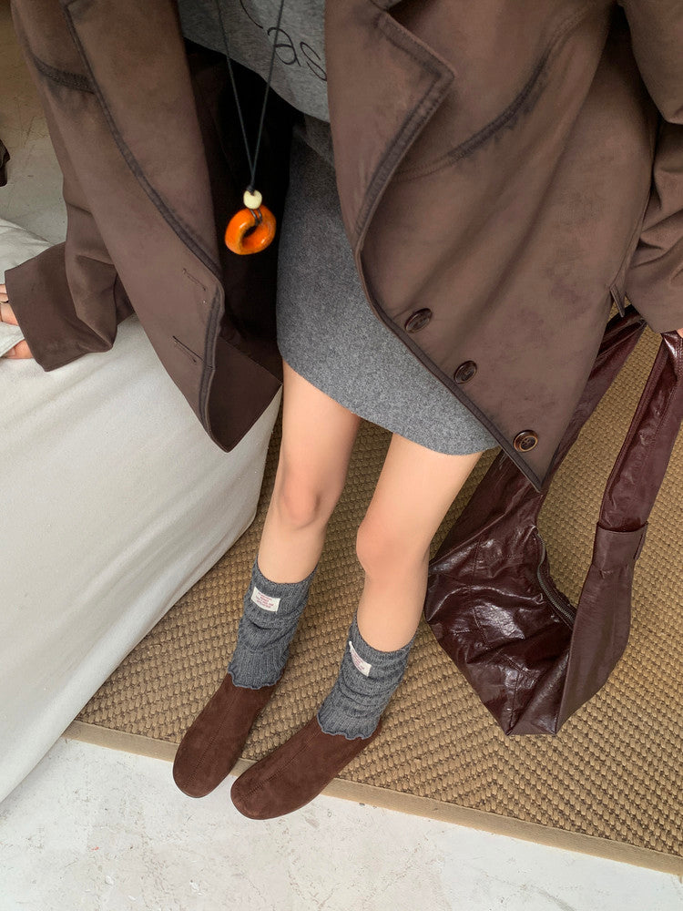 Karin Luna In Stock Spot Goods Round Toe Basic Stretch Slim Short Boots