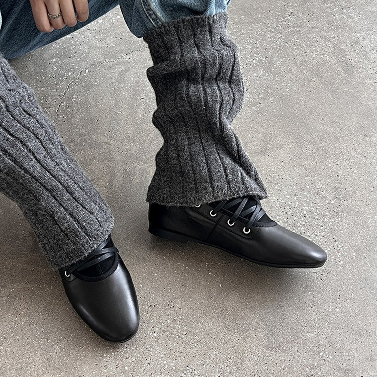 Karin Luna Round Toe Internal Height Increase Lace-up Ankle Boots