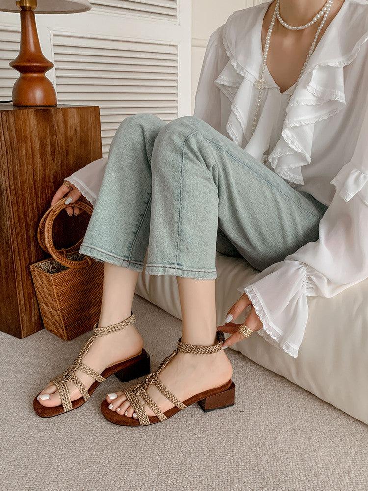 Karin Luna Bohemian Style~Sofa Insoles Casual Vacation Style Sandals