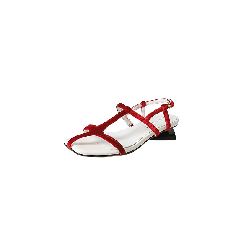 Karin Luna In Stock Spot Goods Vacation style t Strappy Open-Toe Flat Sandals