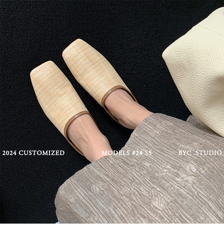 Karin Luna In Stock Spot Goods Baotou Vacation Style Height-Increasing Slippers