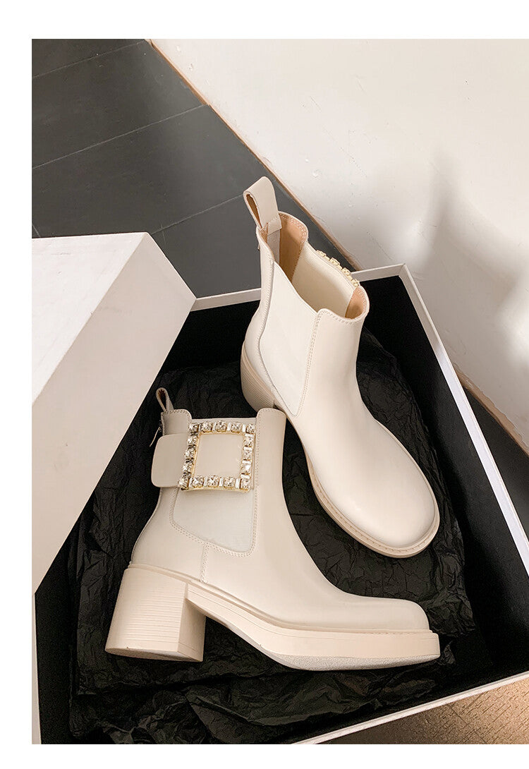 Karin Luna Bestseller Spot Goods Exquisiteness round Head Elastic Long Boots