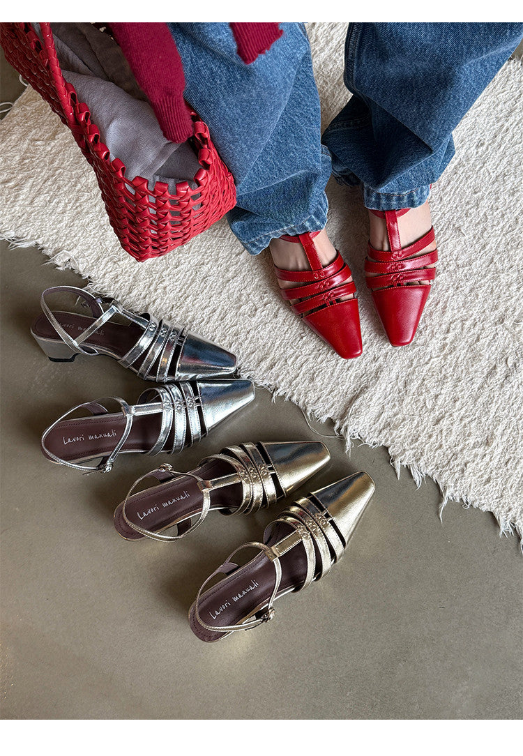 Karin Luna Classic Old Money Style Closed Toe Sandals