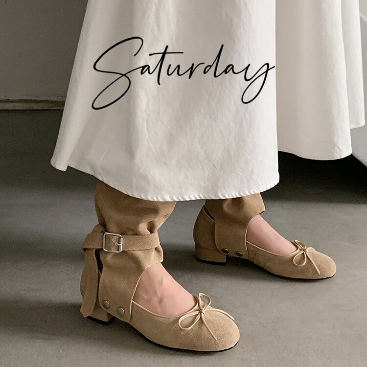 Karin Luna In Stock In Stock  Convertible Boots+Mary Jane  Sweet Bowknot Large Tube