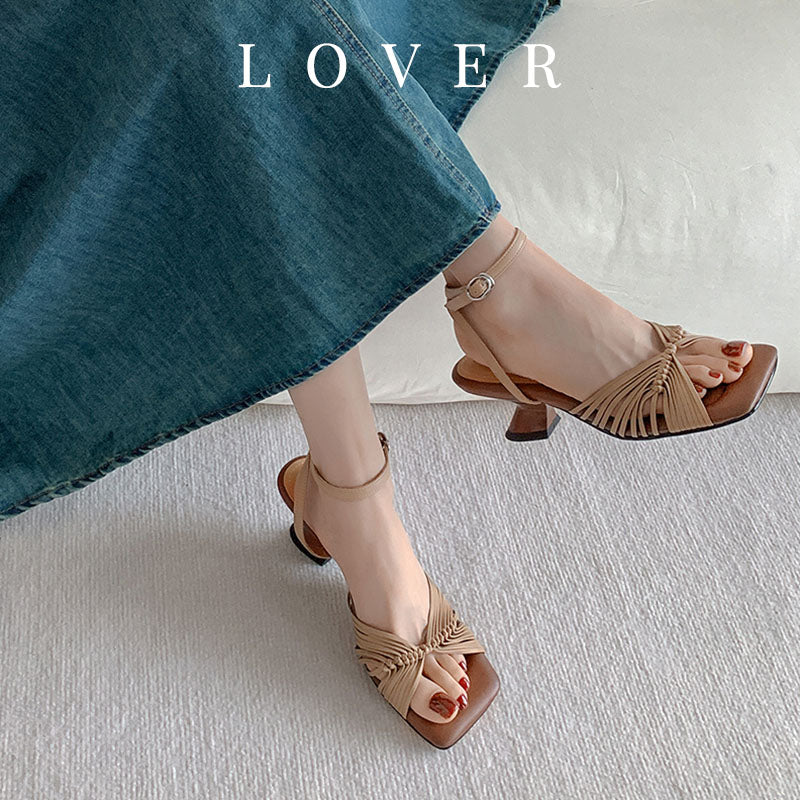 Karin Luna Handwoven Vacation Style~In stock Casual Versatile Sandals
