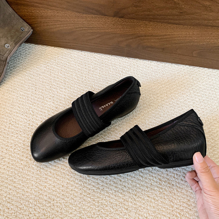 Karin Luna Full Layer Inside and Out~Basic Versatile Hidden Heel Granny Flats