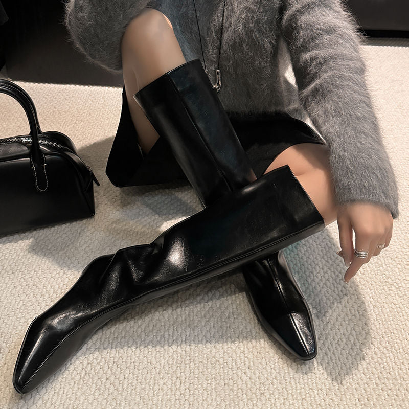 Karin Luna Retro Style  Flat Long Boots