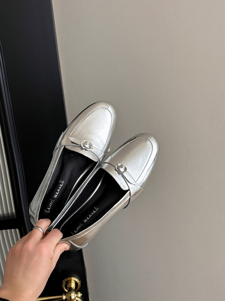 Karin Luna In Stock Spot Goods Basic Versatile British Style Single Shoes