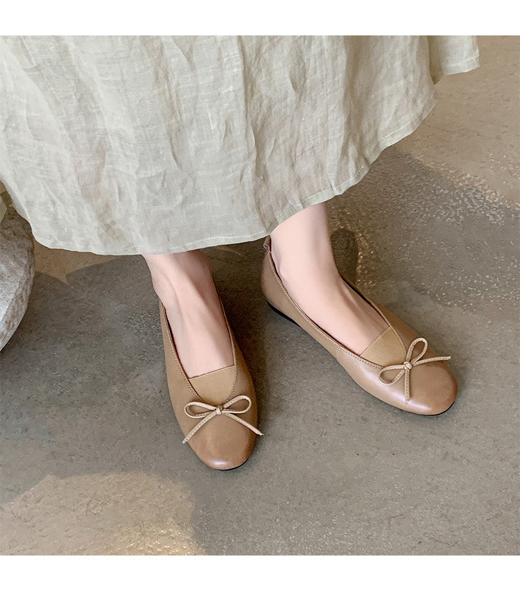 Karin Luna Full Layer Inside and Out~Basic Versatile Bow Hidden Heel Shoes