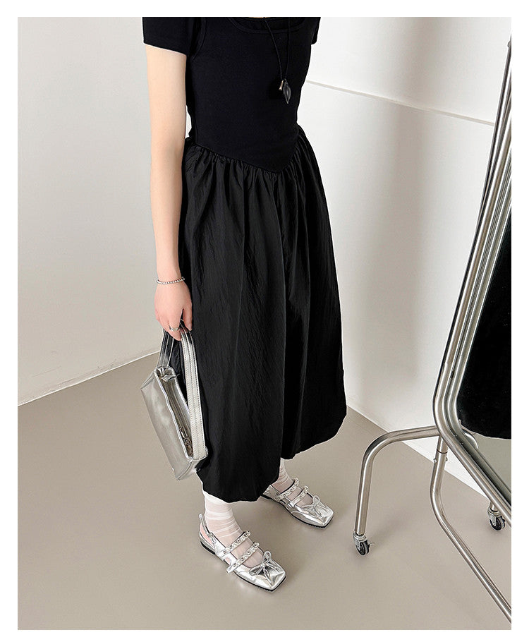 Karin Luna In Stock In Stock  Square Toe Bowknot Pearl Strap Closed-Toe Sandals