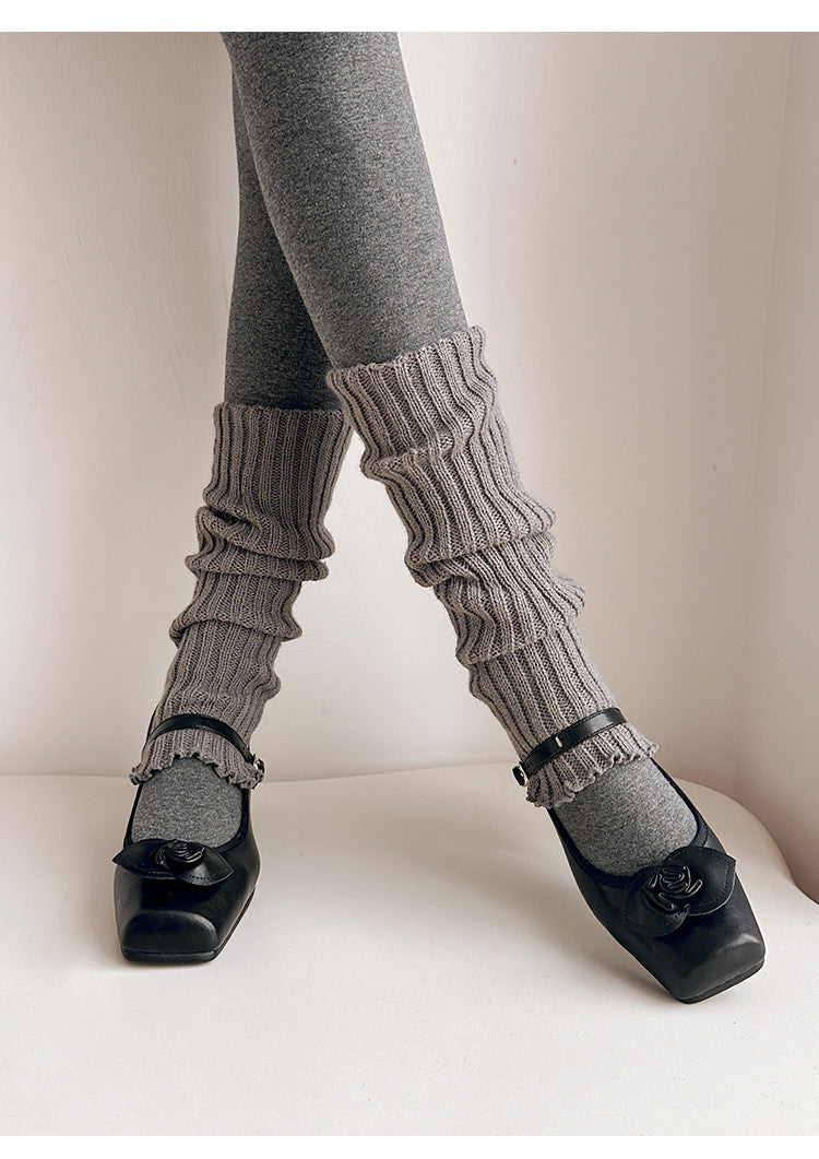 Karin Luna In Stock Spot Goods  Vintage Three-Dimensional Camellia Square-Toed Mary Jane Shoes